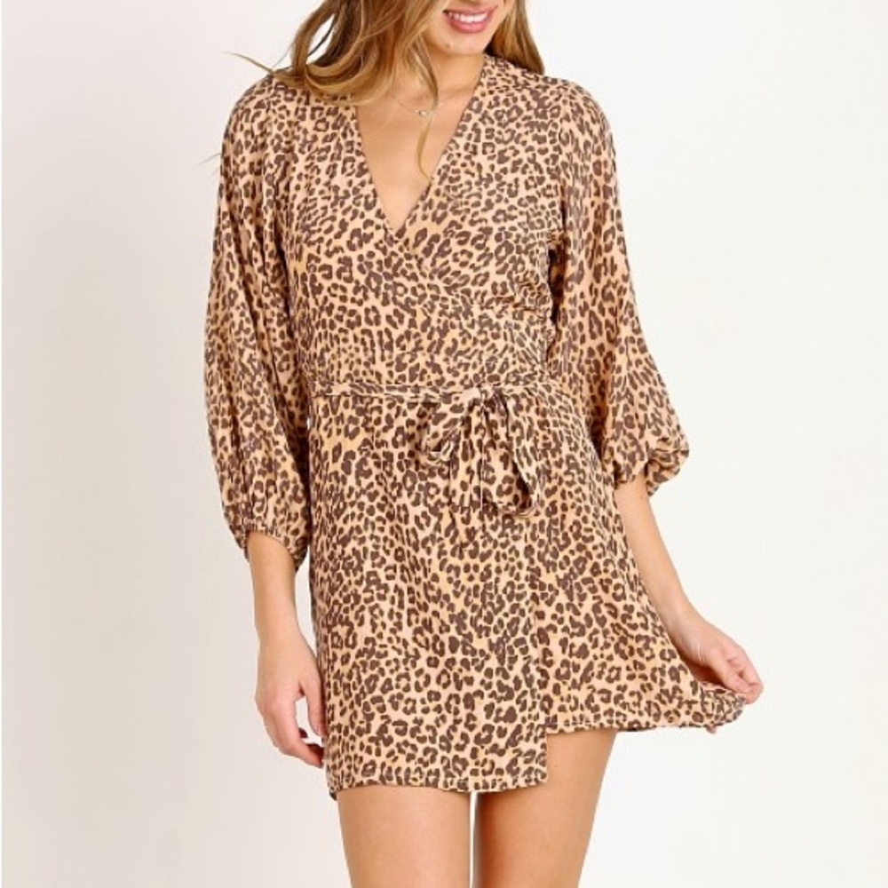 Faithfull the Brand
Baja Wrap Dress Mila Animal Print